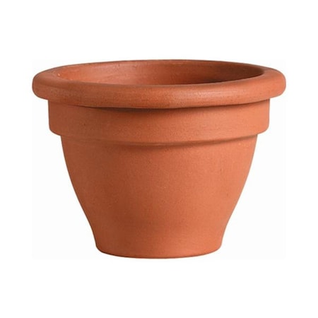 Deroma 5.4 x 3.7 in. Terracotta Clay Round Bell Planter, Red 242494